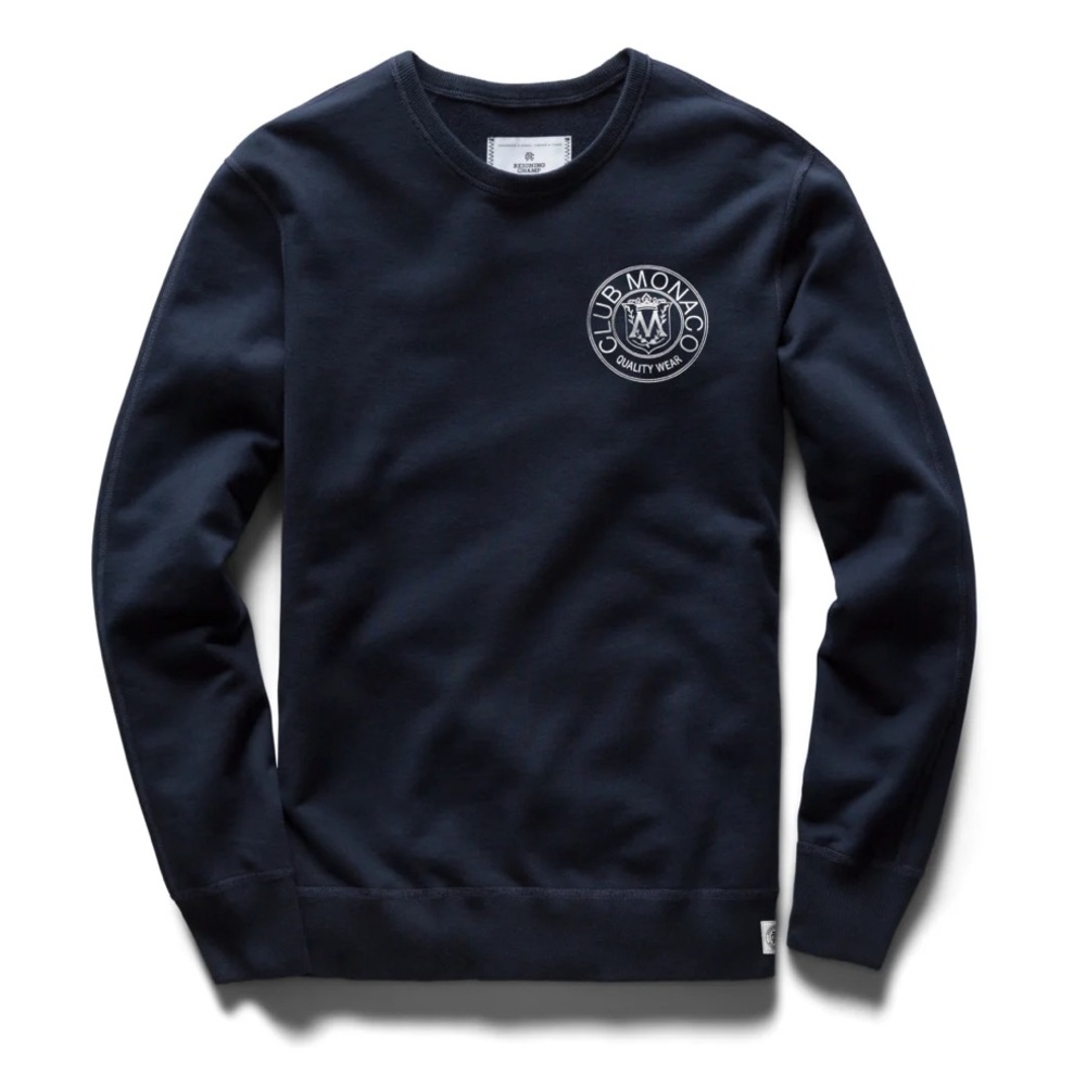 Club Monaco x Reigning Champ Logo Crest Sweater